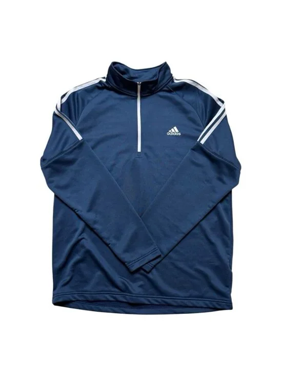 Adidas Golf Quarter Zip Pullover Blue Long Sleeve Men’s Large