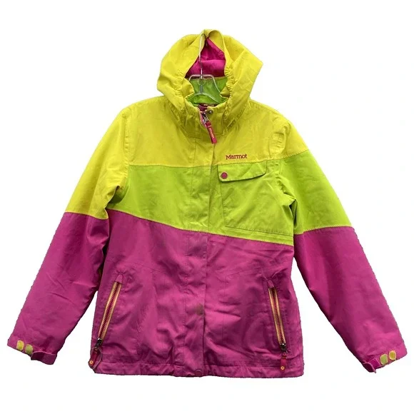 Marmot Ski Jacket Youth XL Colorblock Snowboard Insulated Waterproof Sportswear