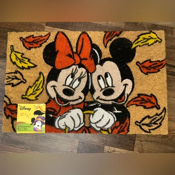 Disney Mickey and Minnie Fall Doormat