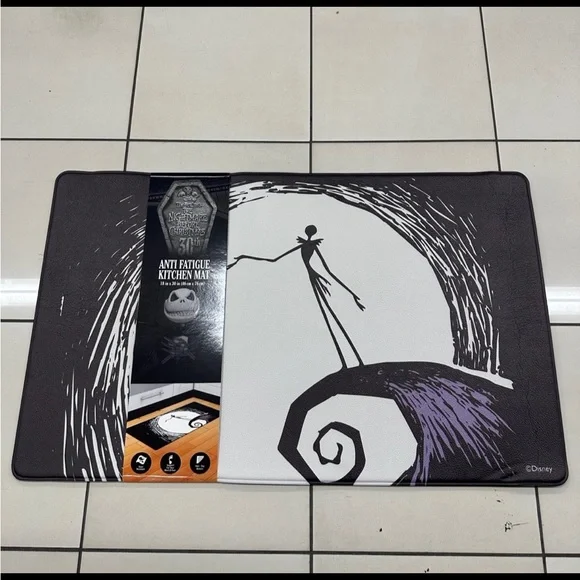 Disney Black and White Anti-Fatigue Mat with Purple Accents