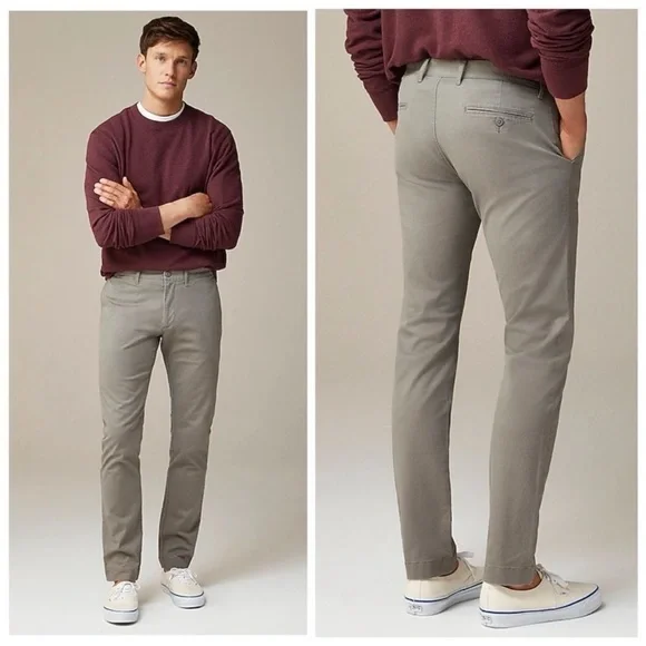 EUC J. Crew Trade Mark Stretch 484 Slim Chino Grey 28x30