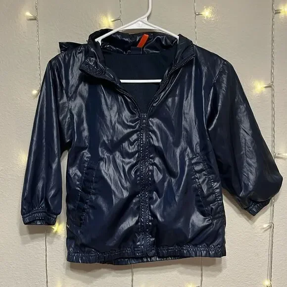 Gap Kids Navy Blue Hooded Windbreaker
