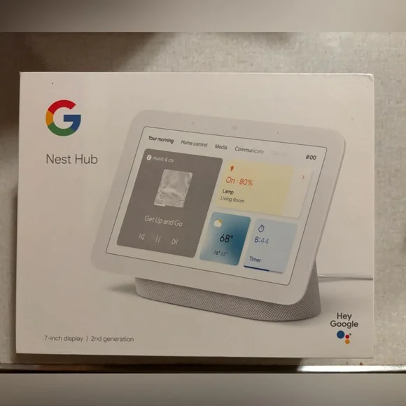 Google Nest Hub/ 7-inch Display/ 2nd Gen/ Chalk