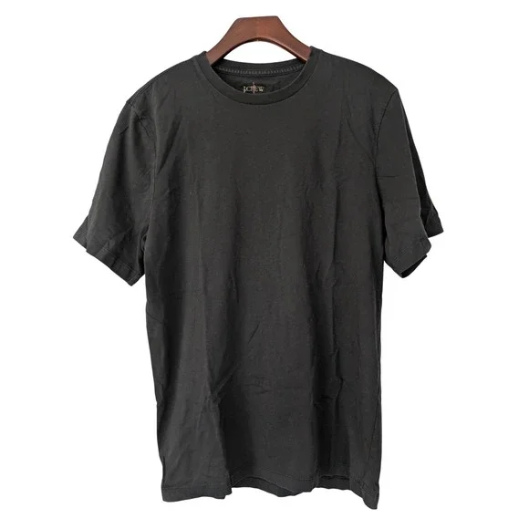 J. Crew Tall Broken In T-Shirt Crew Neck Mens‎ Size M Tall Black CI166