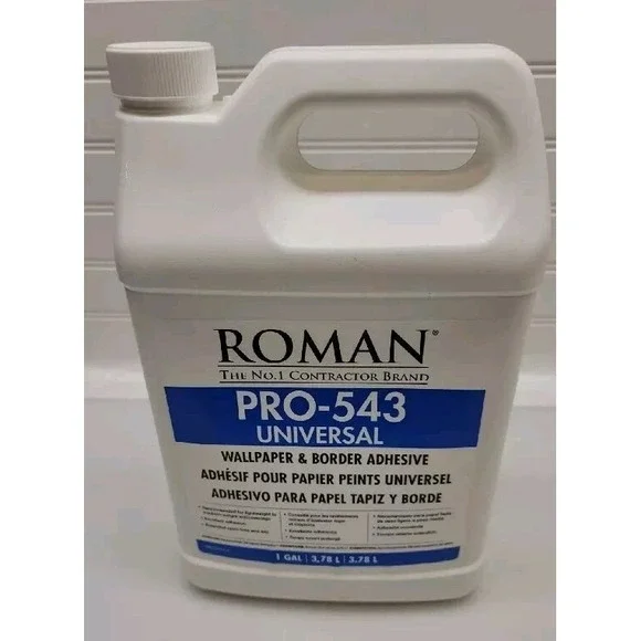 Wallpaper Adhesive Roman Pro-543 Universal Border & Home Improvement White 1 gal
