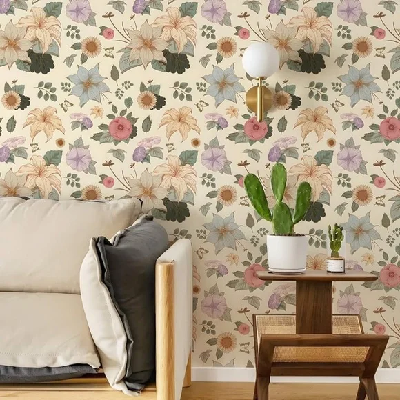 Wildflowers Floral‎ Peel and Stick Wallpaper 118