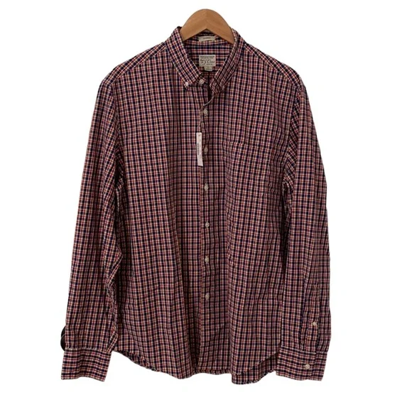 NEW J. Crew Men’s Shirt Button Down Secret Washing Large
