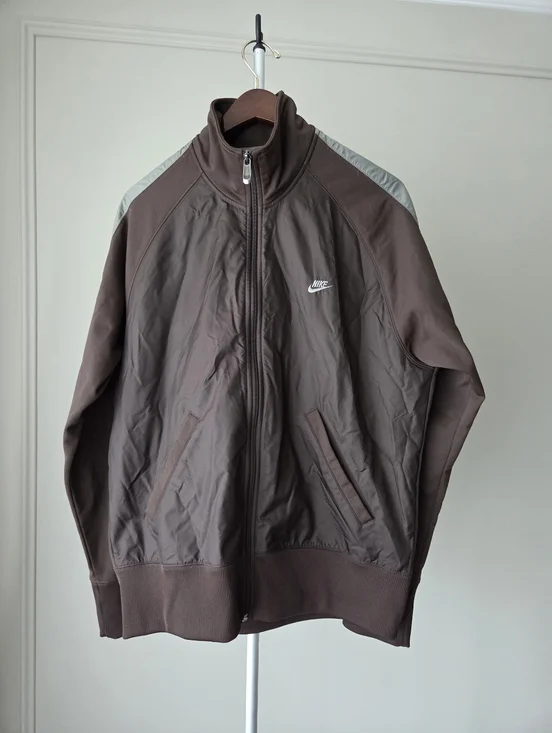 Vintage Nike Men’s Brown Track Jacket Sz.L