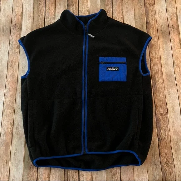Vintage Campor men’s full zip fleece vest | size XXL