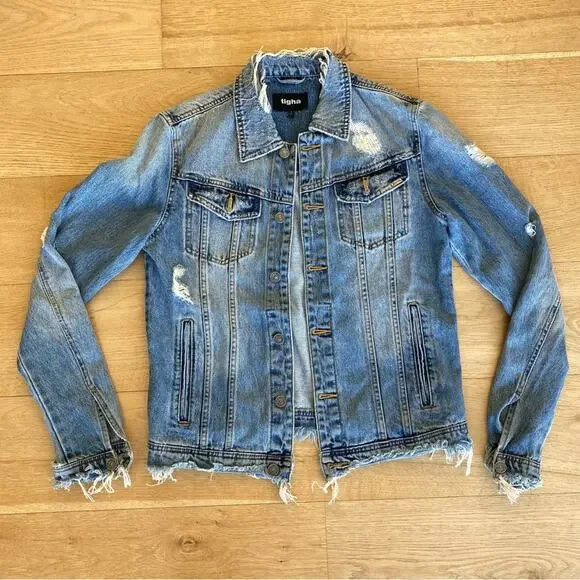 Tigha Distressed Denim Jacket
