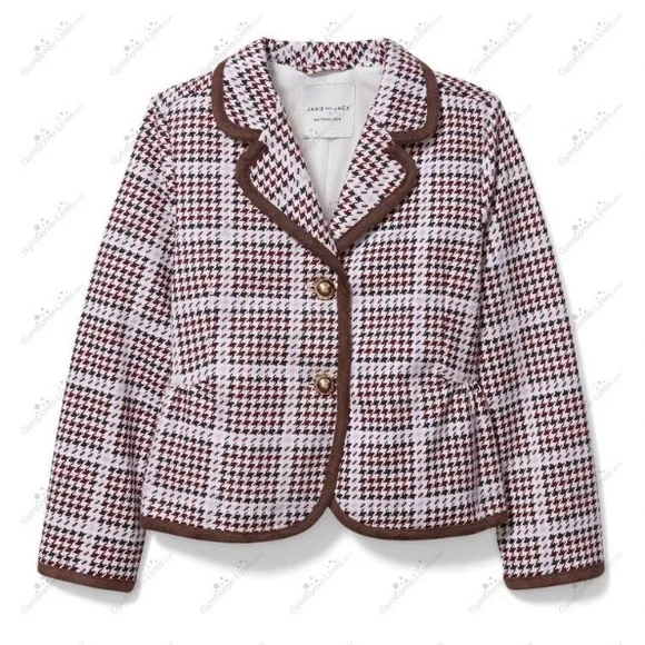 Janie and Jack Houndstooth Girls Blazer