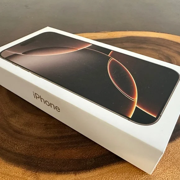 BOX ONLY for iPhone 16 Pro Max in Desert Titanium 512 Gb w/papers inside