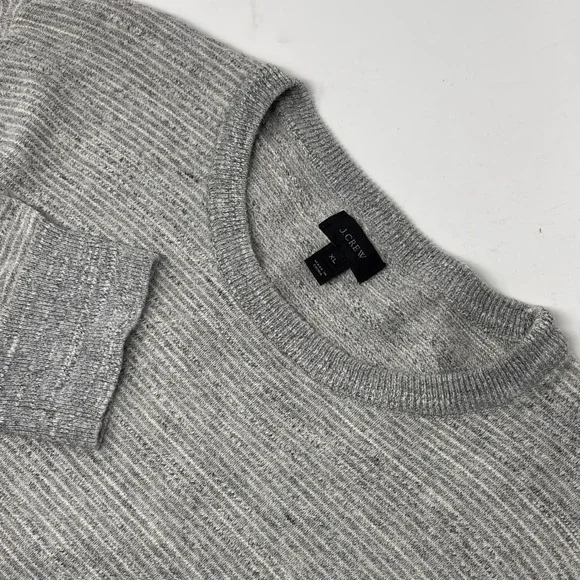 J.Crew Gray Heather Crewneck Cotton Sweater Men's XL Pullover