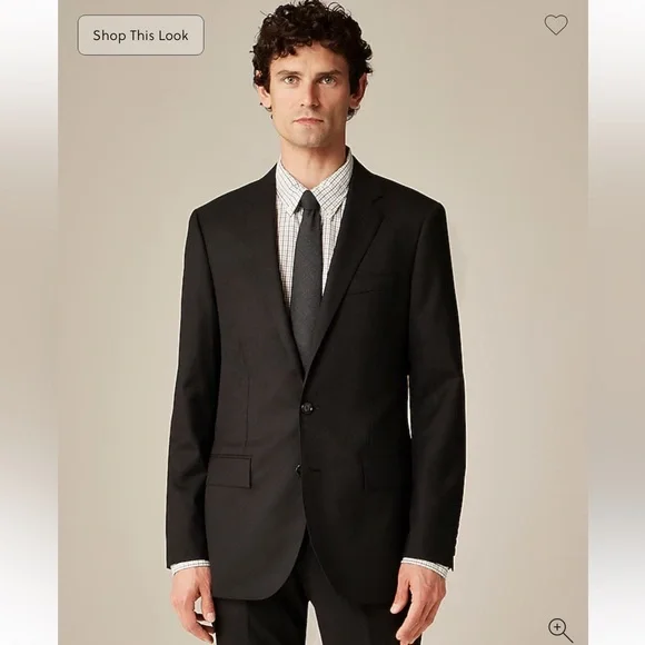 J.Crew Ludlow Slim-fit suit jacket in Italian wool Black 40R