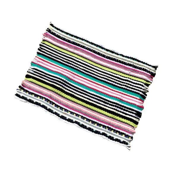 NWT Recycled / Upcycled fabric rug