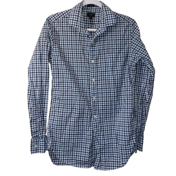 J. Crew Mens Long Sleeve Button Up Shirt- S