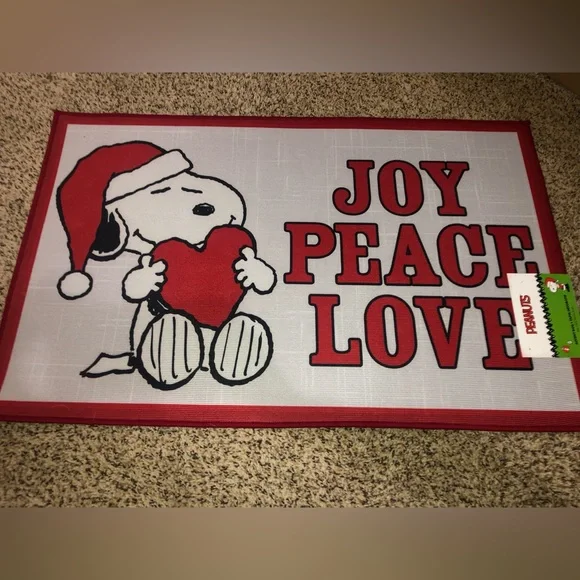 Snoopy Christmas Accent Rug