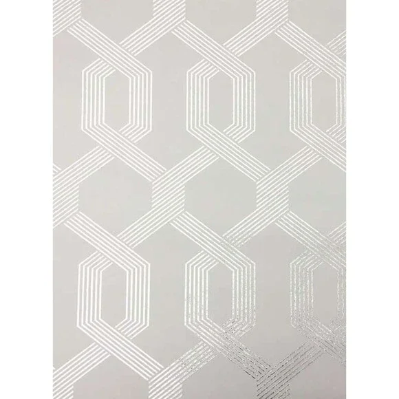 York Wallcoverings Wallpaper Y6221204 MCM VIVA LOUNGE Double Roll Grey Silver