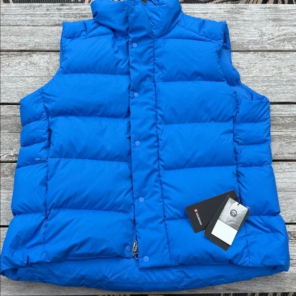 Lululemon Wunder Puff Vest men's‎ Pipe Dream Blue MENS size XL NWT