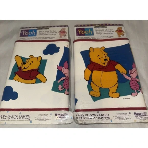 Winnie The Pooh Decorative Border 5 Yards Disney New Set Of 2‎
