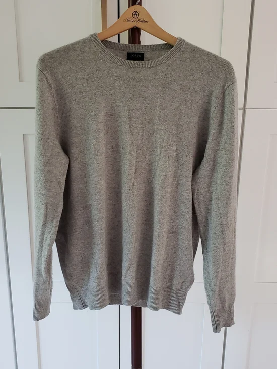 J. Crew Men's Gray Crewneck Sweater
