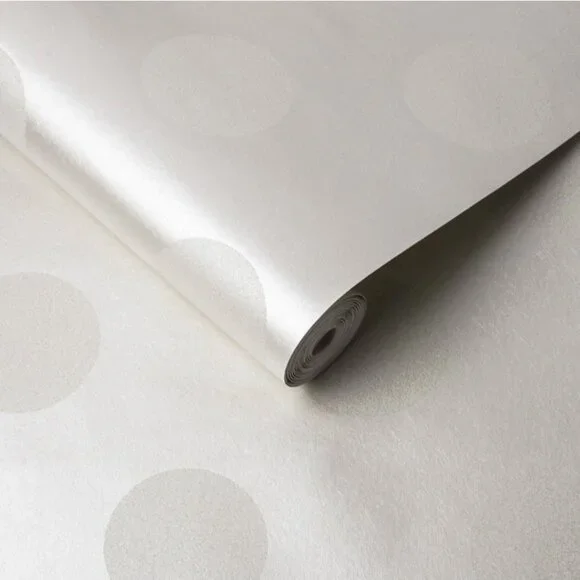 NEW Graham & Brown Polka Diamond Bead Wallpaper 105167 Cream Pearl Elegant