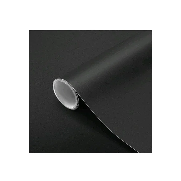 Seonta Matte Thick Black Contact Paper Peel‎ & Stick Wallpaper Removable