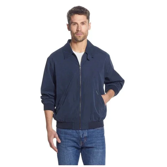 Weatherproof Men Microfiber Golf Jacket 3XLT Navy Blue Dad Everyday Grandpacore