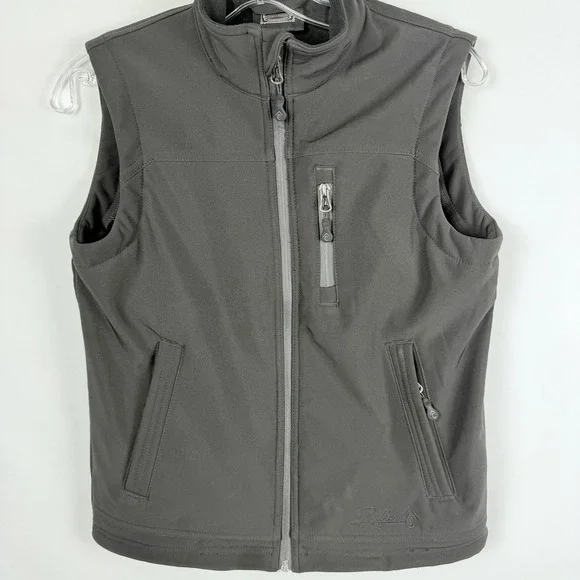 Rafter C Mens Sz M Black Bonded Vest Zipper Pockets Gorpcore Outdoors Cowboy