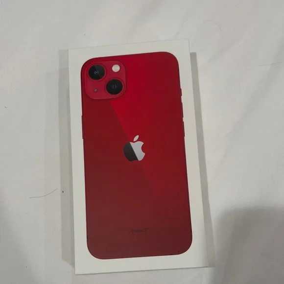 Apple iPhone in Vibrant Red box