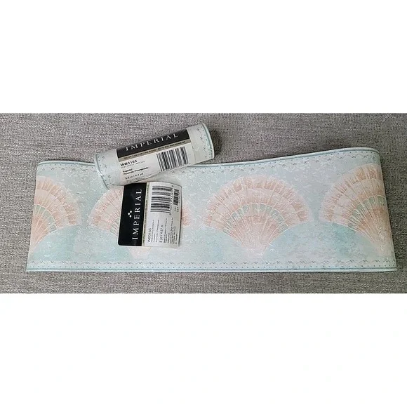 Lot of 2 Imperial Wallpaper Border Sea Shell Ocean Motif 5 yards Per Roll WB3165