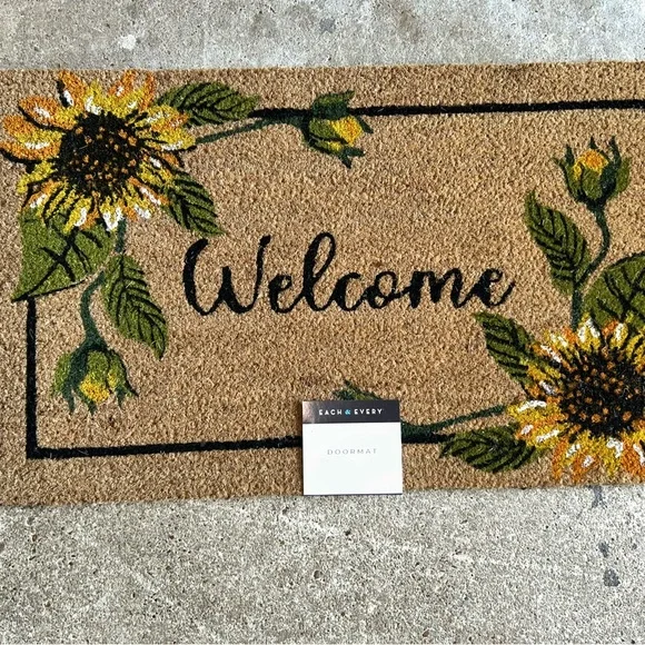 Sunflower Welcome Doormat