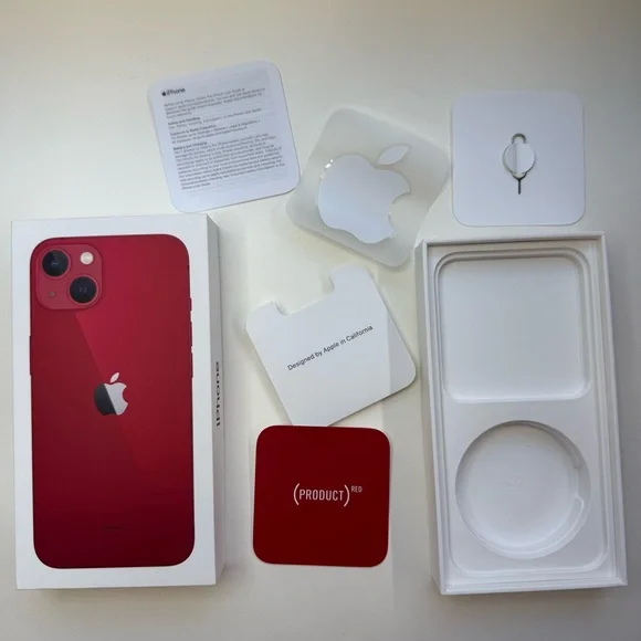 Apple iPhone 13 Red Original Retail Box 12gb BOX ONLY