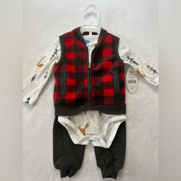 Bon Bebe Plaid Matching Set