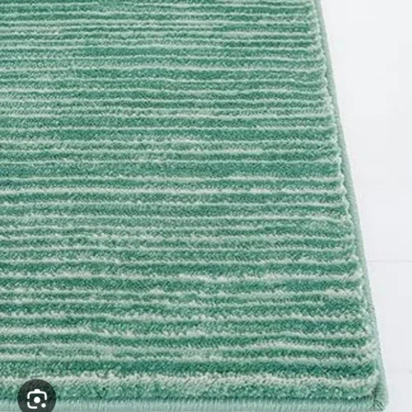 Striped Green Area Rug