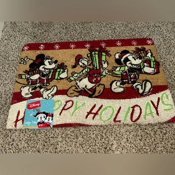 Mickey Mouse and Friends Christmas Doormat