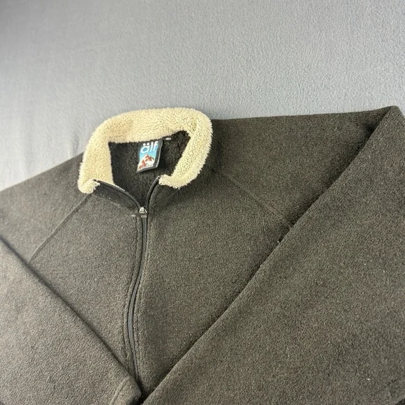 Alf Jacket Men's XL Black Vintage Kuhl Sherpa Pile Fleece Fuzzy Full Zip