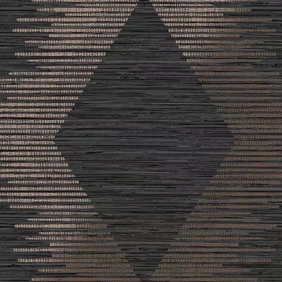 New! 1 Roll Serenity Geo Black and Rose Gold Wallpaper by Superfresco Easy