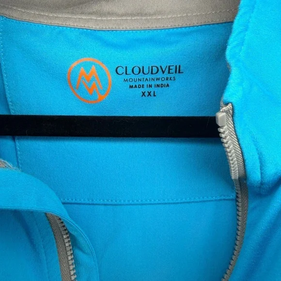 Cloudveil MountainWorks Performance Blue Quarter Zip Pullover XXL‎ Big&Tall