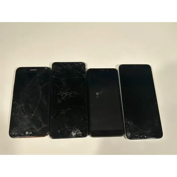 Lot of 4 Broken Smartphones LG Cloud HD For Parts Repair Bulk As-Is