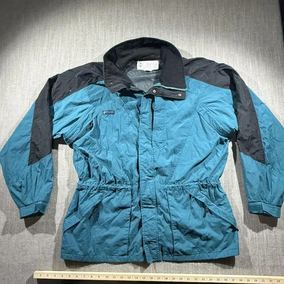 Vintage Columbia Double Whammy Jacket Mens Large Blue Nylon 3-in-1 Ski 90s