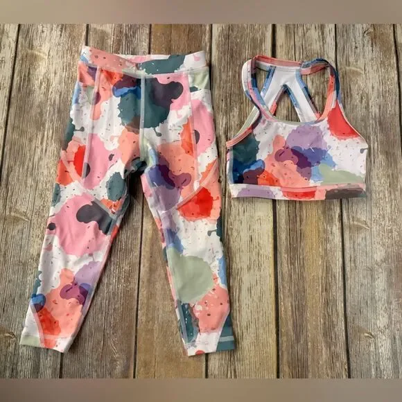 Kids Zyia Active Colorful Leggings and top (4/5)