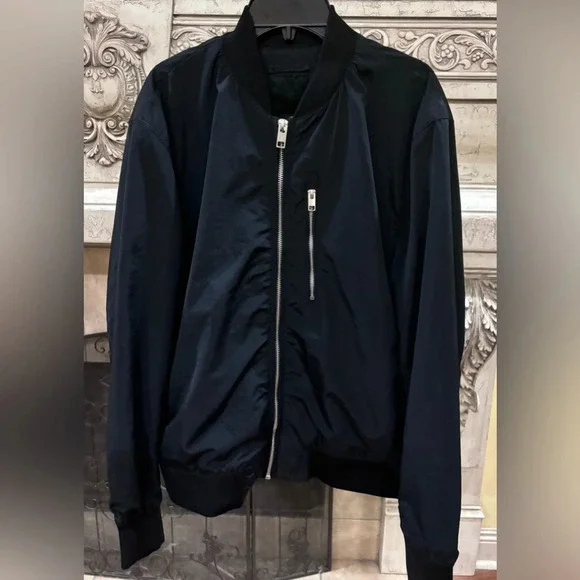 H&M Black Jacket Size Medium Unisex Utility Moto