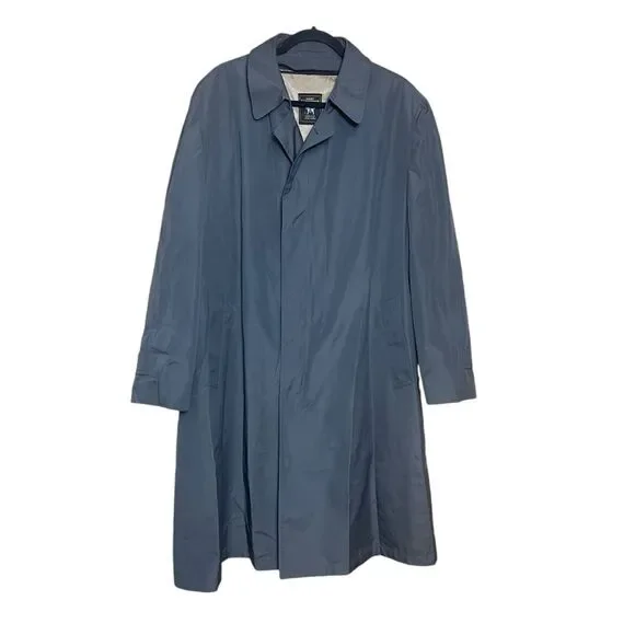 Hart Schaffner Marx New York Chicago Trench Coat Removable Lining Jacket