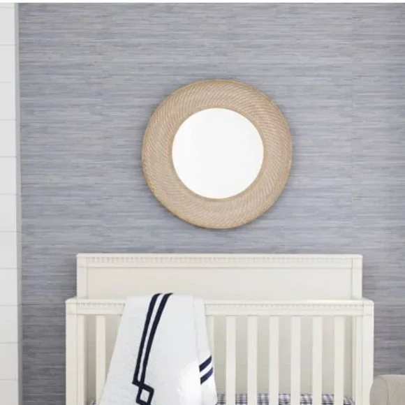 Pottery Barn Kids Seagrass Peel & Stick Wallpaper Grey - Discontinued color