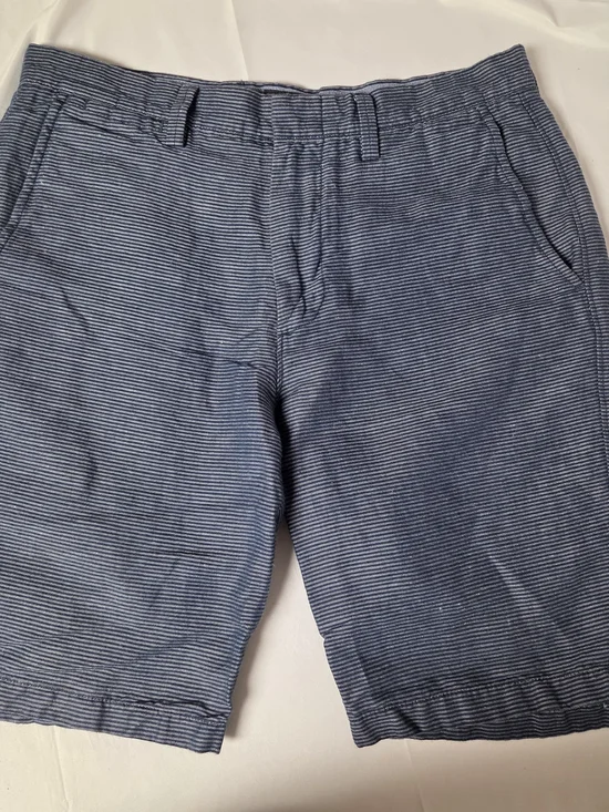 J. Crew Men's Navy 31 Striped Flat Front Shorts