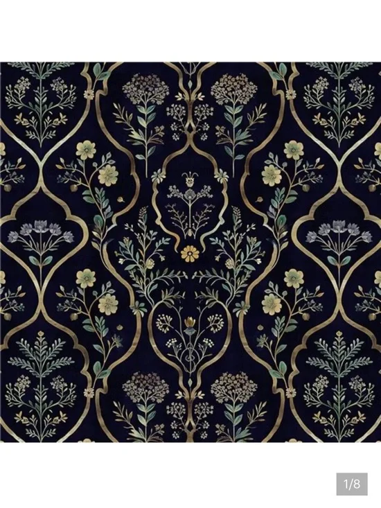 Floral Peel and Stick Wallpaper Vintage Floral Wallpaper 15.7inchx118.1inch