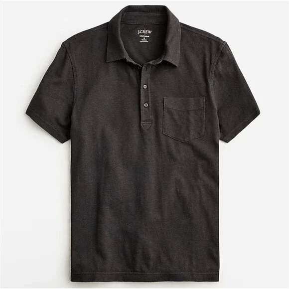 J.Crew Hemp-organic cotton blend polo shirt Short Sleeve NWT Size XL