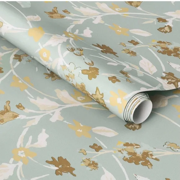 Floral Light Sage Green Wallpaper - Threshold