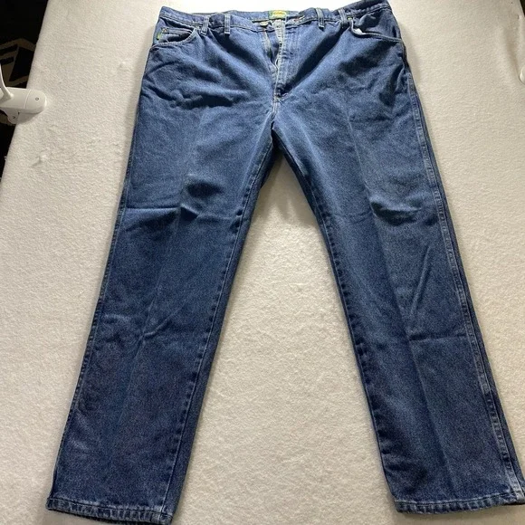 Cabela's Men's 905100D Blue Denim Jeans Size 44x32 Outdoor Work USA Style